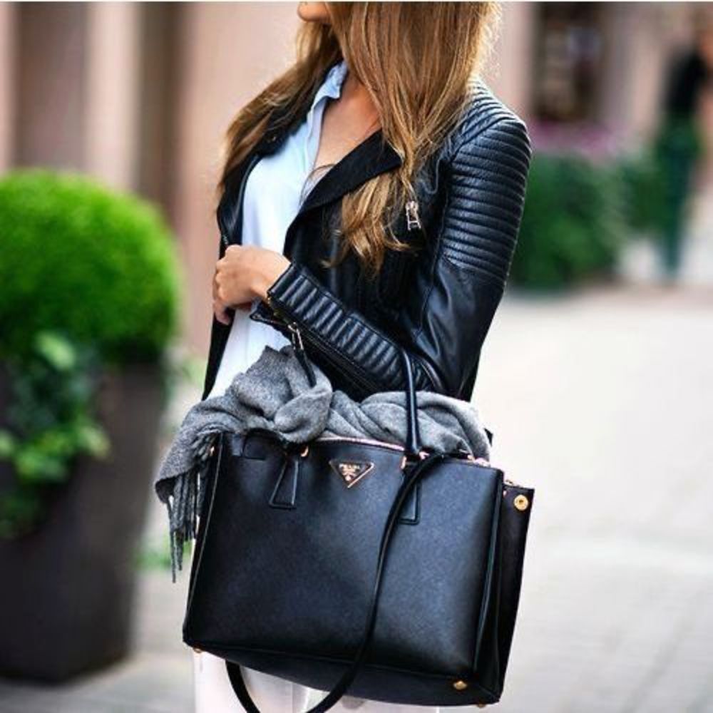 Prada Black Tote with Gold Details - Picture 15 of 16